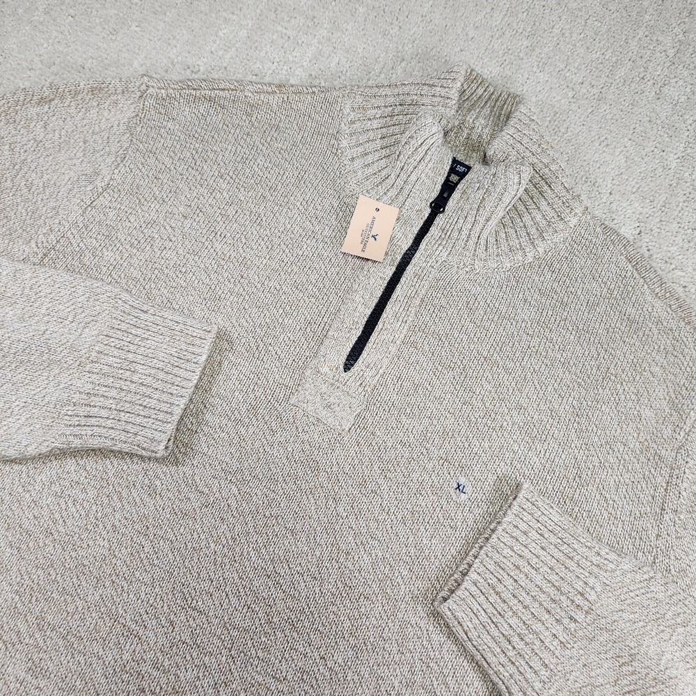 American Eagle Sweater Men XL Seriously Soft Chunky Knit Cotton Wool Blend NEW